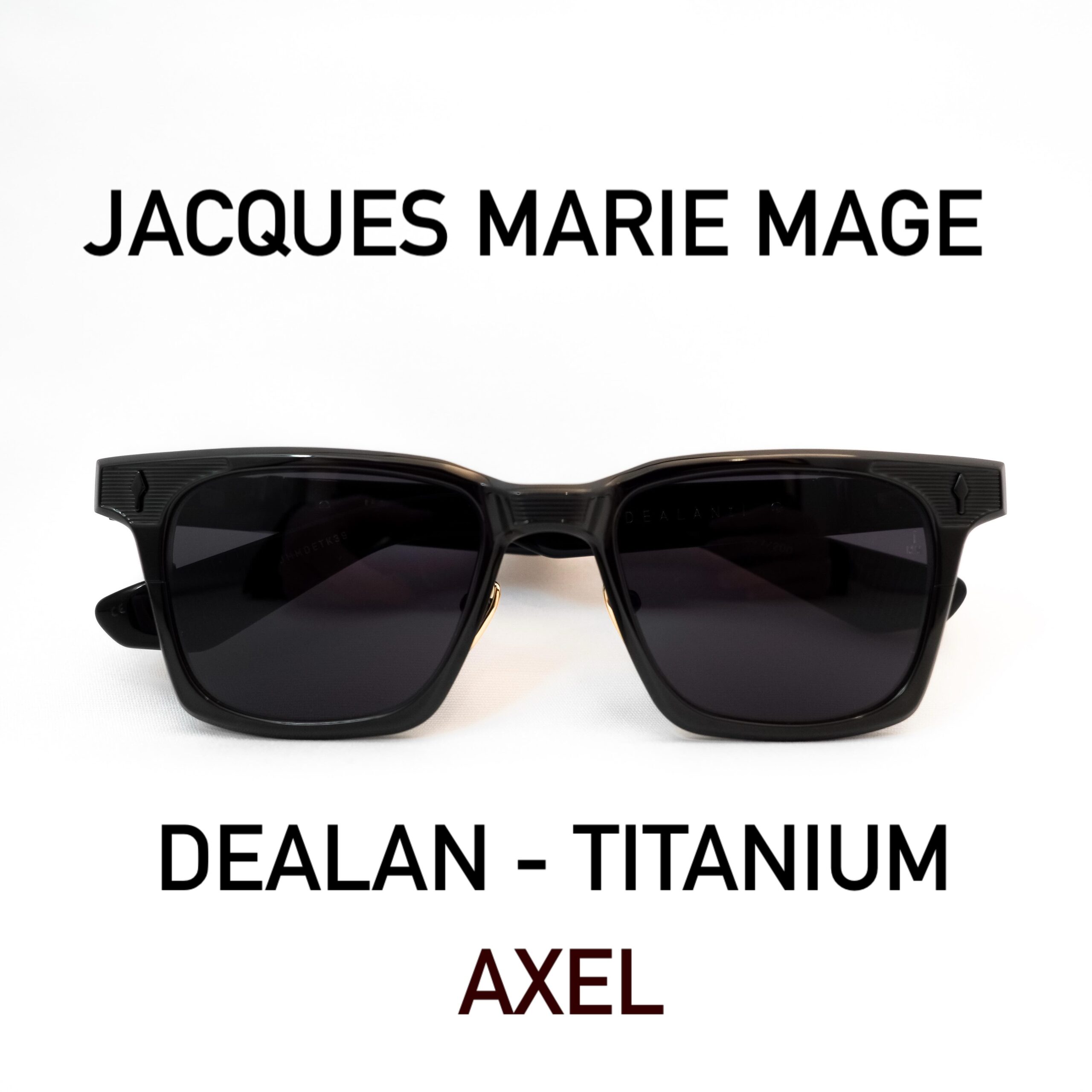 【JACQUES MARIE MAGE - DEALAN-TITANIUM 入荷】

brand : JACQUES MARIE MAGE
model : DEALAN-TI
color : AXEL

JACQUES MARIE MAGEの定番モデル「DEALAN」をチタンで再構築したモデル、【DEALAN-TI】が入荷いたしました。

最大の特徴は、厚さ6mmのチタン板から作られたフロント。
チタンフレームでありながら、しっかりとした厚みと存在感のあるデザインに仕上がっています。

カラーはAXEL。
ブラックを基調に、マットブラックのアクセントを組み合わせたカラーリング。
レンズもジェットカラーで、全体的に引き締まった印象です。

ブリッジやリム、テンプルなど細部の加工にもこだわり、専用設計のヒンジやノーズパッドを採用。

素材にはβチタンを使用し、フレームの造形だけでなく、素材や製造工程にもこだわった一本です。

各カラー200本限定。

アセテートのDEALANとはまた違った魅力を持つ、DEALAN TI。

ぜひ店頭でご覧ください。

shop data 
::: ボズュー麻布 :::
最寄り駅 麻布十番駅
5b出口から徒歩約1分
住所 106-0045
東京都港区麻布十番1-10-12須田ビル 1F
03-6230-9983
azabu@beauxyeux.jp 

The DEALAN-TI by JACQUES MARIE MAGE has arrived — a titanium reinterpretation of the brand’s iconic DEALAN model.

Its most distinctive feature is the front, crafted from a solid 6mm-thick sheet of titanium. Despite its titanium construction, the frame retains a substantial thickness and a bold, commanding presence.

The colorway featured here is AXEL, combining a predominantly black finish with matte black accents. Paired with jet-colored lenses, the overall look is sleek, sharp, and sophisticated.

Every detail has been carefully considered, from the intricate finishing of the bridge, rims, and temples to the custom-designed hinges and nose pads.

Constructed from beta titanium, the DEALAN-TI reflects a meticulous approach not only to design and form, but also to material selection and manufacturing.

Limited to just 200 pieces per colorway.

The DEALAN-TI offers a distinctive appeal that sets it apart from its acetate counterpart, bringing a new dimension to the iconic DEALAN silhouette.

We invite you to discover the DEALAN-TI in person at our store.

Shop Information 
::: Beauxyeux Azabu :::
Nearest Station: Azabu-Juban Station
Approximately 1-minute walk from Exit 5b
Address: 1F Suda Building, 1-10-12 Azabu-Juban, Minato-ku, Tokyo 106-0045
03-6230-9983
azabu@beauxyeux.jp


@beauxyeux_jiyugaoka